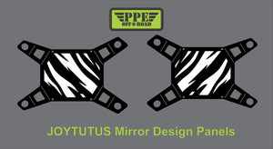 Zebra Stripe Design Panel for Joytutus Mirrors PPE Offroad