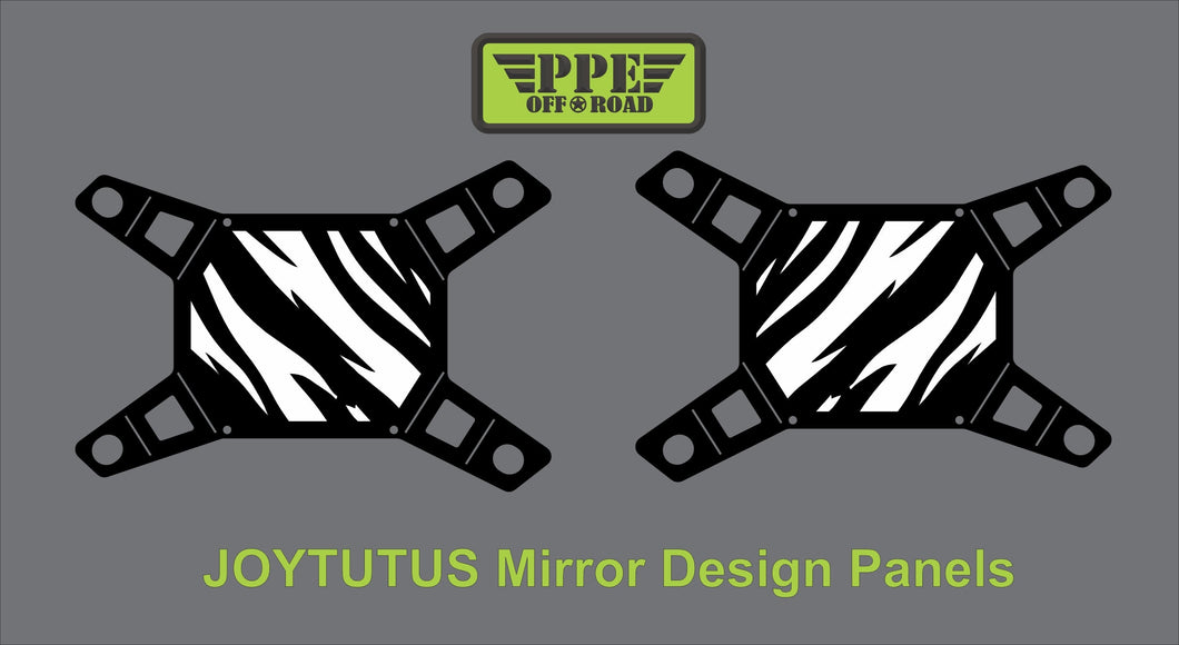 Zebra Stripe Design Panel for Joytutus Mirrors PPE Offroad