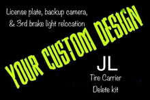Load image into Gallery viewer, Custom design JL(U) Tire delete/light relocation kit PPE Offroad
