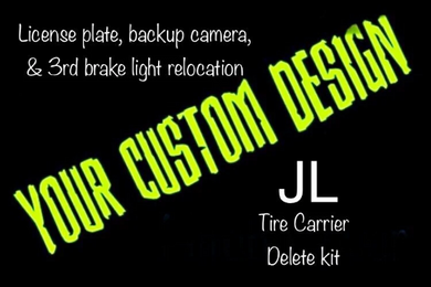 Custom design JL(U) Tire delete/light relocation kit PPE Offroad