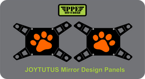 Paw Print Design Panel for Joytutus Mirrors PPE Offroad