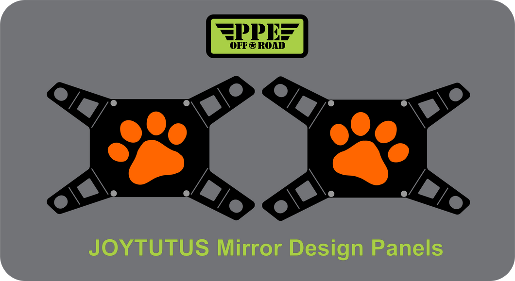 Paw Print Design Panel for Joytutus Mirrors PPE Offroad