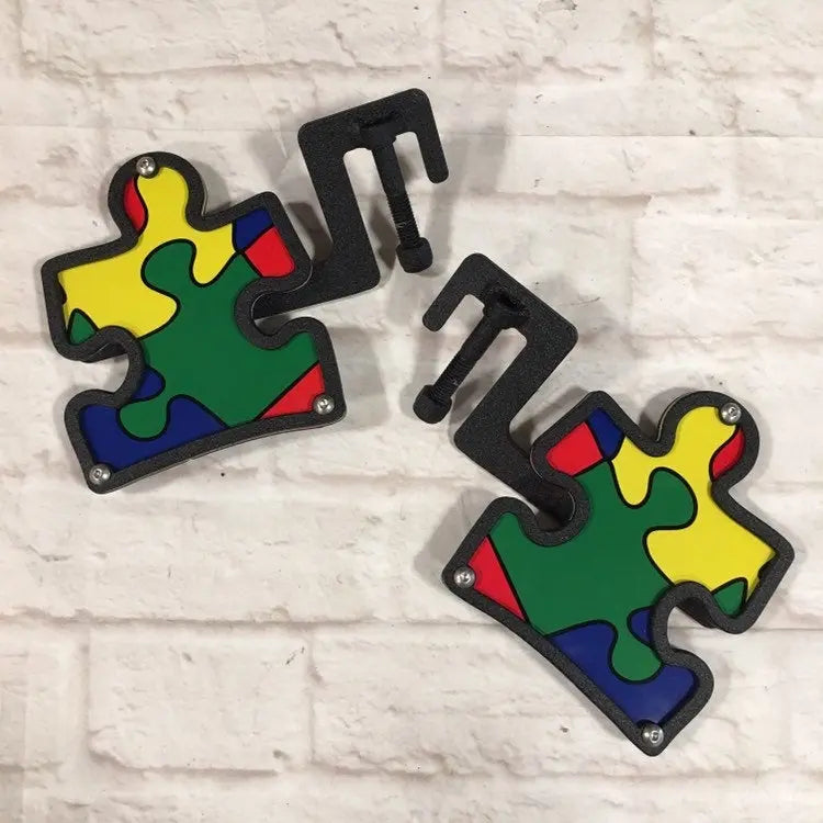 Autism Awareness  Puzzle foot pegs for Wrangler & Gladiator PPE Offroad