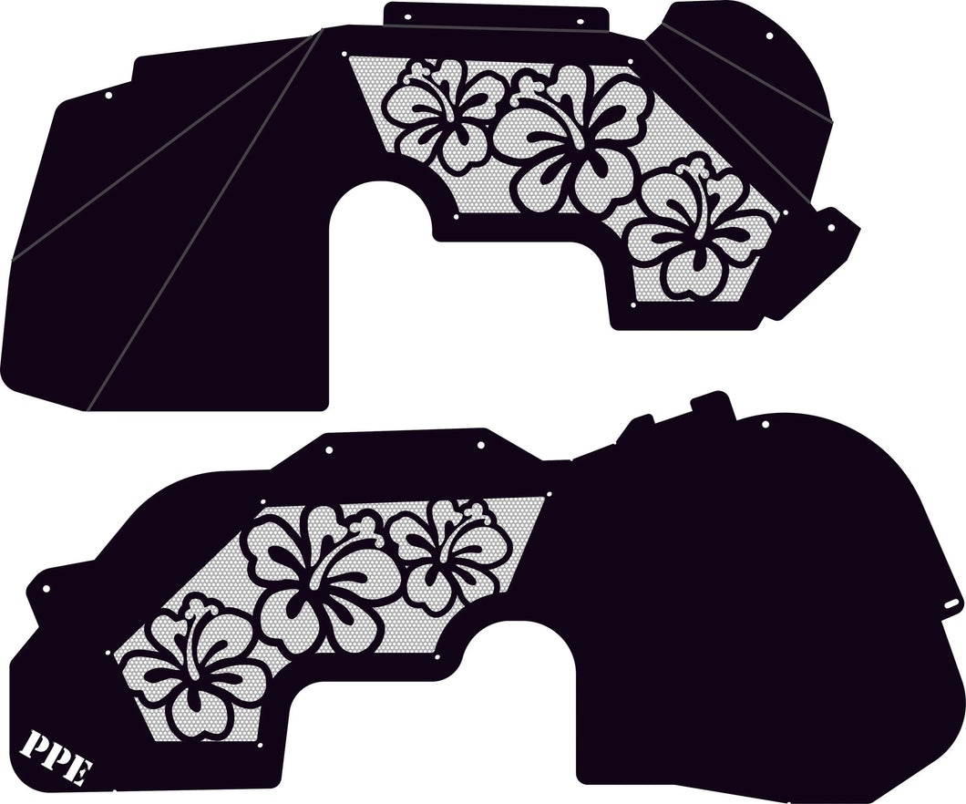 Hibiscus Flowers Front Inner Fenders PPE Offroad