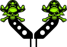 Load image into Gallery viewer, Pirate Jolly Roger hinge mount side mirrors for Wrangler &amp; Gladiator PPE Offroad