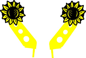 Sunflower hinge mount side mirrors for Wrangler & Gladiator PPE Offroad