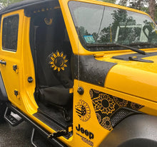 Load image into Gallery viewer, Sunflower hinge mount side mirrors for Wrangler &amp; Gladiator PPE Offroad