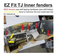 Load image into Gallery viewer, TJ EZ fit Front Inner Fender liner. No design- customize later. PPE Offroad