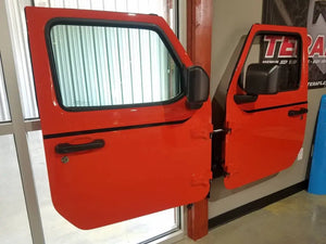 Wall mounted Jeep door hanger. Single door holder holds 2 doors PPE Offroad